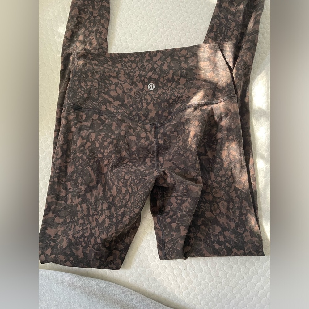 lululemon athletica Brown Patterned Leggings